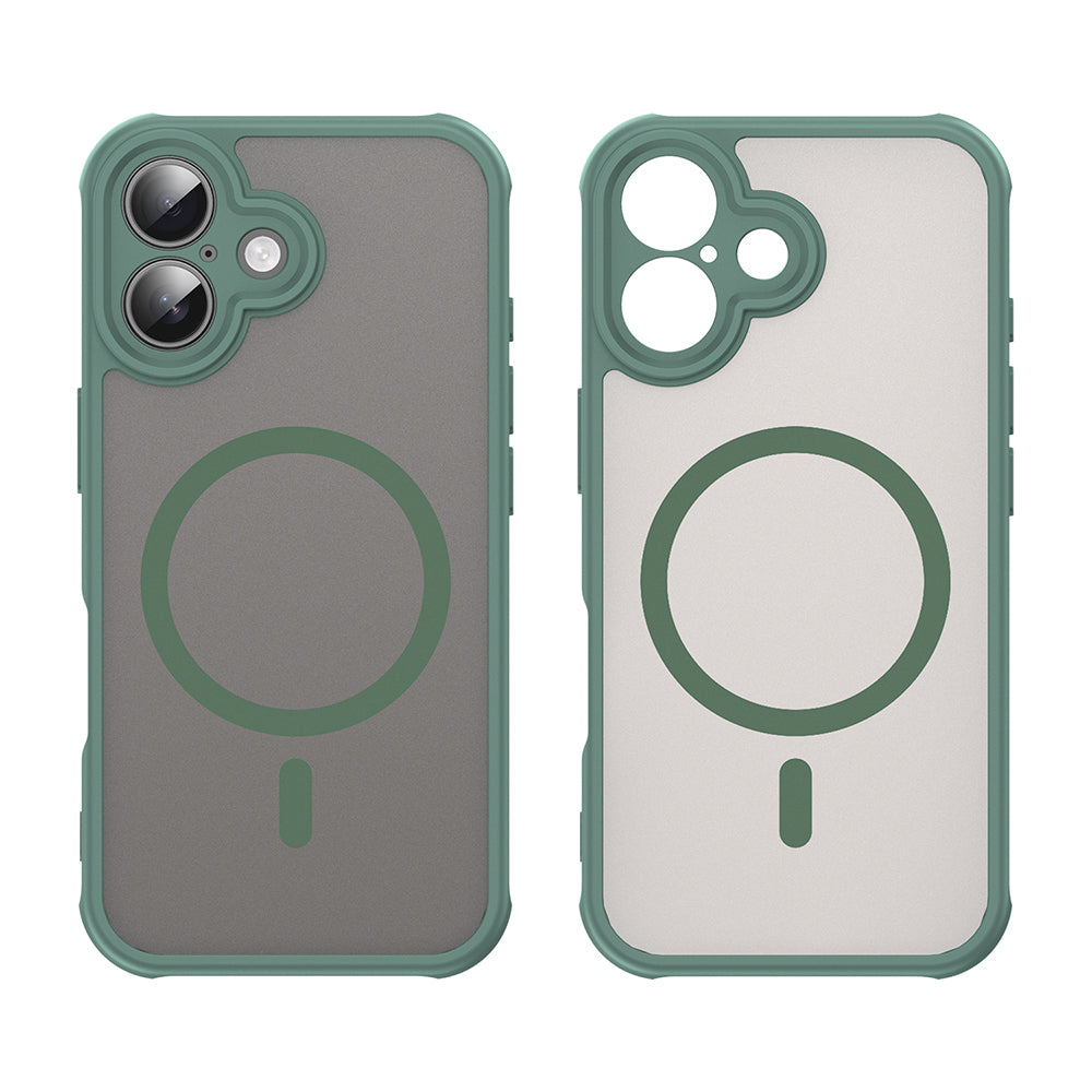 Husa MagSafe pentru Apple iPhone 16 Plus, Techsuit, HaloFrost II, Verde