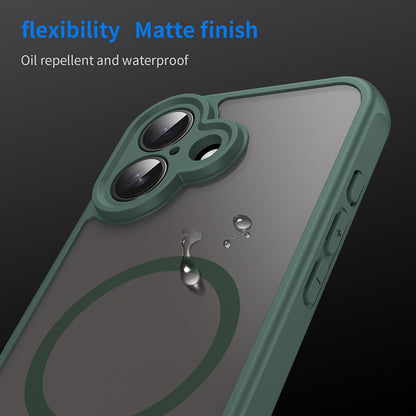 Husa MagSafe pentru Apple iPhone 16 Plus, Techsuit, HaloFrost II, Verde