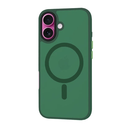 Husa MagSafe pentru Apple iPhone 16 Plus, Techsuit, HaloFrost, Verde
