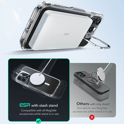 Husa MagSafe pentru Apple iPhone 16 Pro, ESR, Classic Hybrid Kickstand, Neagra Satinata