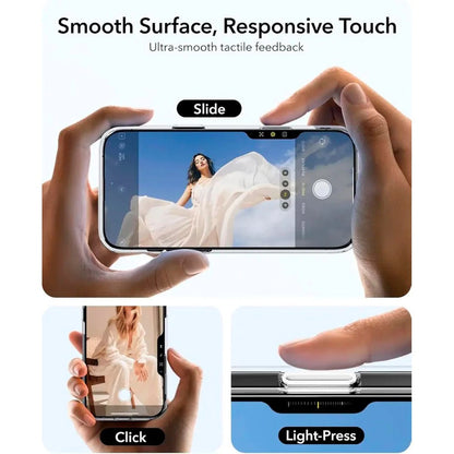 Husa MagSafe pentru Apple iPhone 16 Pro, ESR, Classic Hybrid Kickstand Slide, Neagra Transparenta