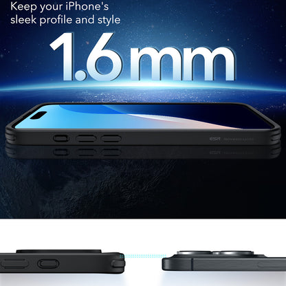 Husa MagSafe pentru Apple iPhone 16 Pro, ESR, Classic Hybrid, Neagra Satinata