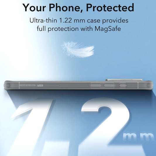 Husa MagSafe pentru Apple iPhone 16 Pro, ESR, Zero, Gri Satinata