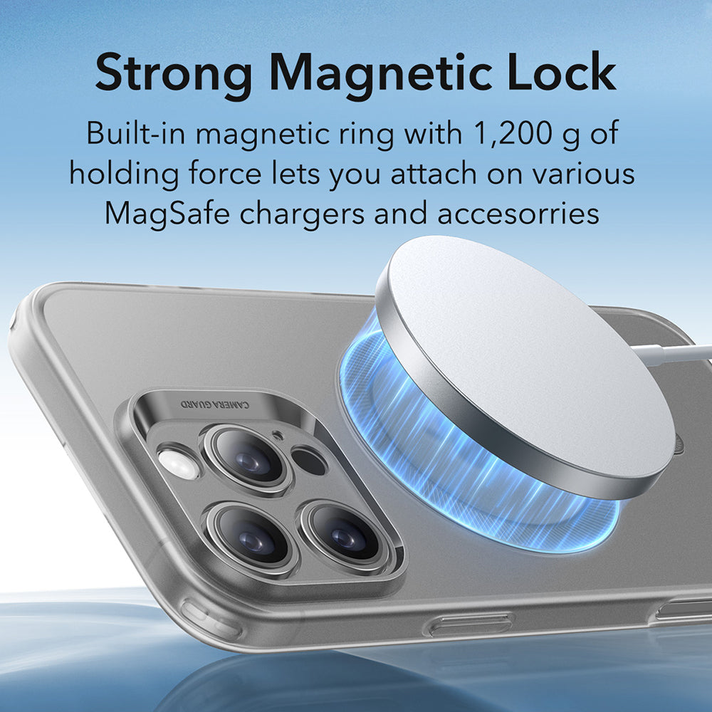 Husa MagSafe pentru Apple iPhone 16 Pro, ESR, Zero, Gri Satinata