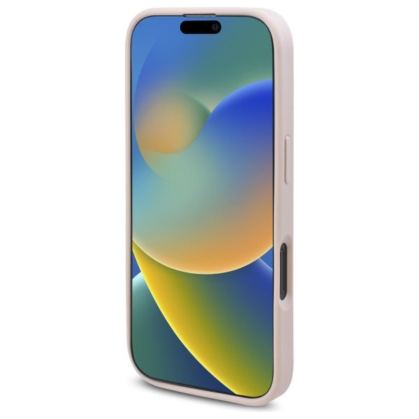 Husa MagSafe pentru Apple iPhone 16 Pro, Guess, 4G Flowers Print, Roz