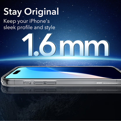 Husa MagSafe pentru Apple iPhone 16 Pro Max, ESR, Classic Hybrid, Transparenta Satinata