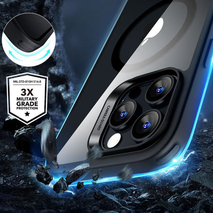 Husa MagSafe pentru Apple iPhone 16 Pro Max, ESR, Classic Hybrid with Screen Protector, Neagra Transparenta