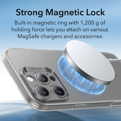 Husa MagSafe pentru Apple iPhone 16 Pro Max, ESR, Zero, Gri Satinata
