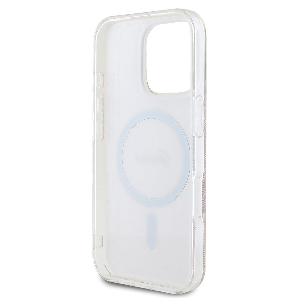 Husa MagSafe pentru Apple iPhone 16 Pro Max, Guess, IML 4G, Roz
