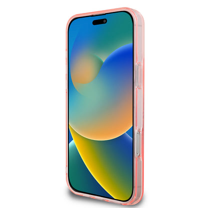 Husa MagSafe pentru Apple iPhone 16 Pro Max, Guess, IML Flowers Wreath, Roz