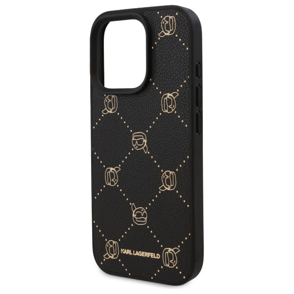 Husa MagSafe pentru Apple iPhone 16 Pro Max, Karl Lagerfeld, Karl's Head, Neagra