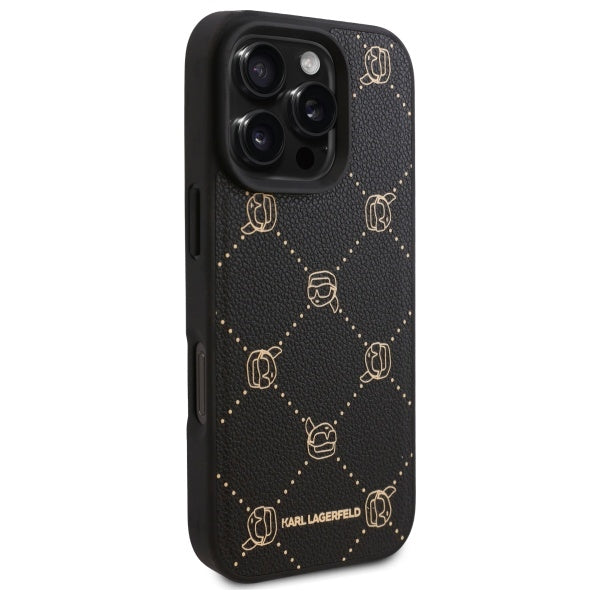 Husa MagSafe pentru Apple iPhone 16 Pro Max, Karl Lagerfeld, Karl's Head, Neagra
