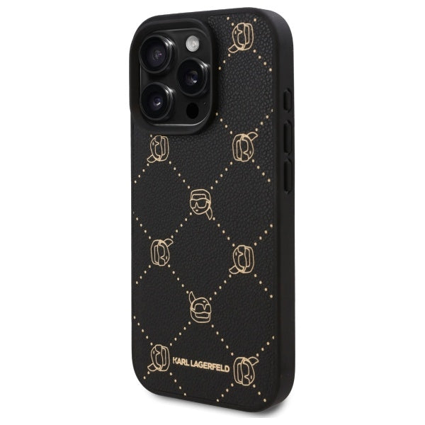 Husa MagSafe pentru Apple iPhone 16 Pro Max, Karl Lagerfeld, Karl's Head, Neagra