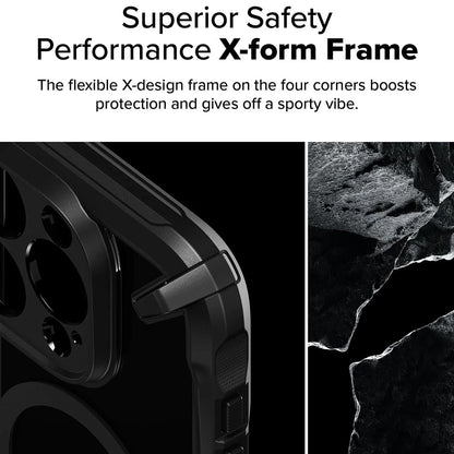 Husa MagSafe pentru Apple iPhone 16 Pro Max, Ringke, Fusion X, Neagra