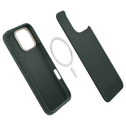 Husa MagSafe pentru Apple iPhone 16 Pro Max, Spigen, Cyrill Kajuk, Verde Satinata ACS08398