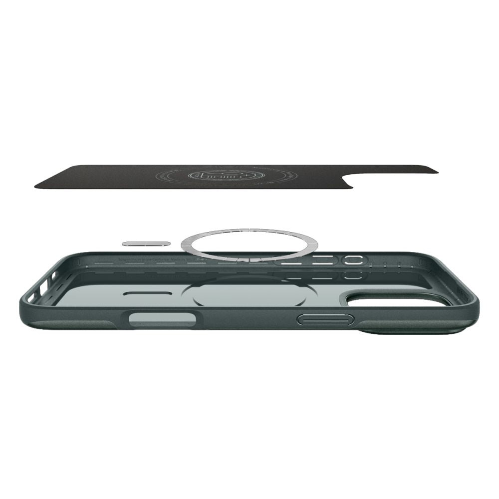 Husa MagSafe pentru Apple iPhone 16 Pro Max, Spigen, Thin Fit, Verde
