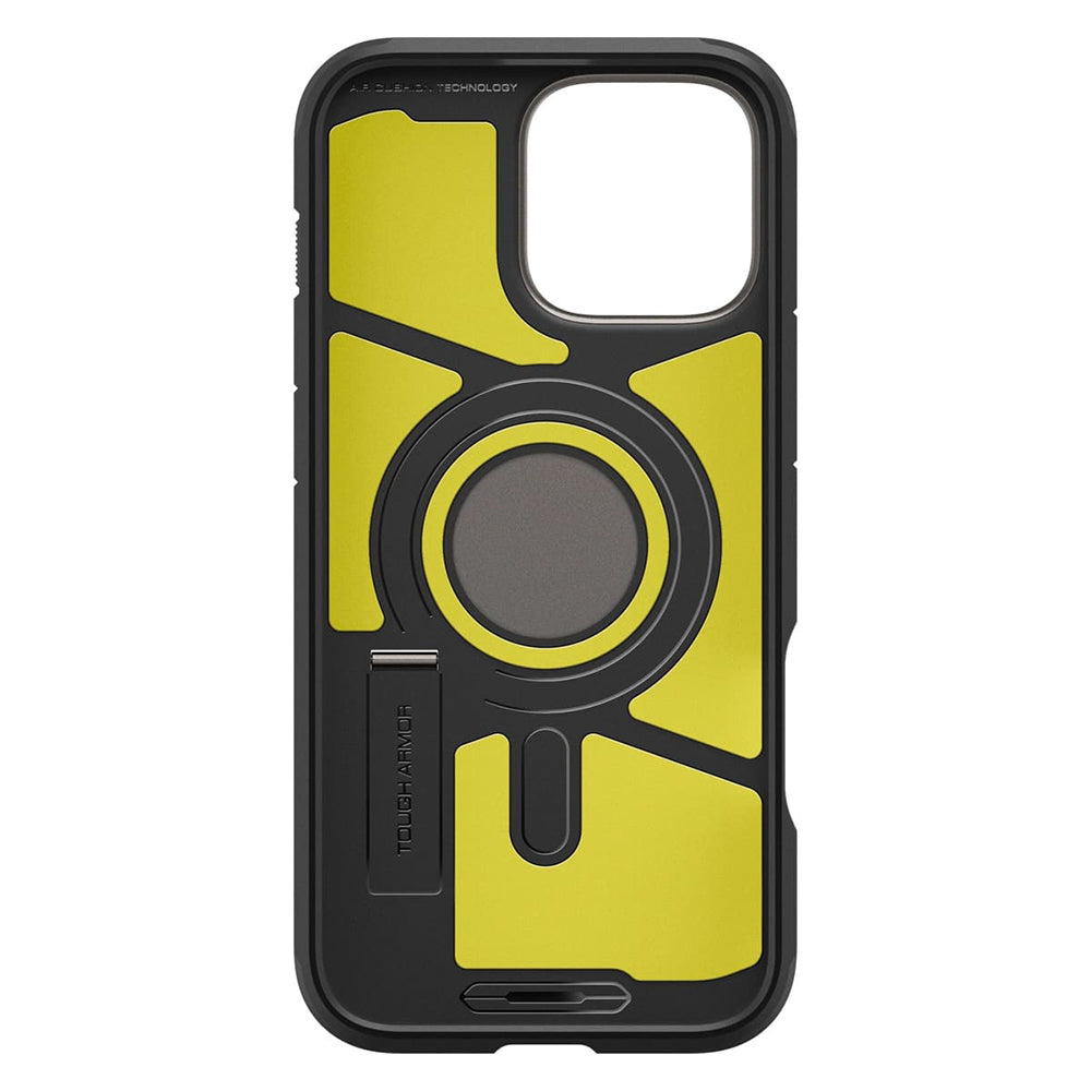 Husa MagSafe pentru Apple iPhone 16 Pro Max, Spigen, Tough Armor, Gri ACS08012