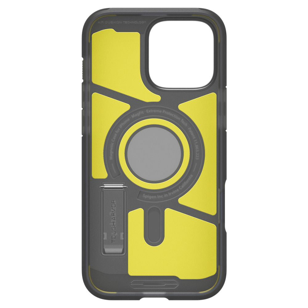 Husa MagSafe pentru Apple iPhone 16 Pro Max, Spigen, Tough Armor, Neagra Satinata ACS09070