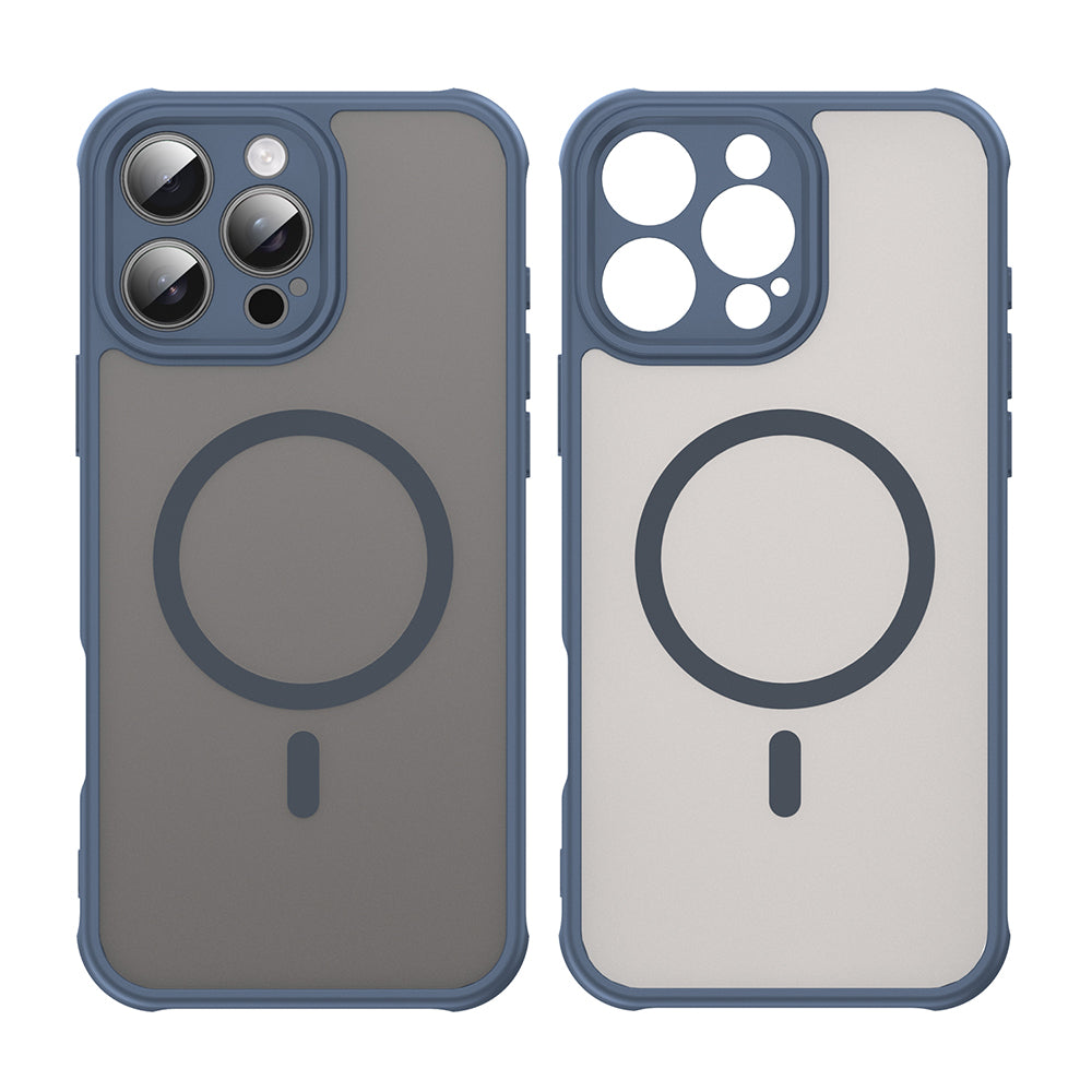 Husa MagSafe pentru Apple iPhone 16 Pro Max, Techsuit, HaloFrost II, Bleumarin