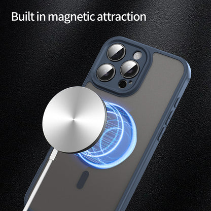 Husa MagSafe pentru Apple iPhone 16 Pro Max, Techsuit, HaloFrost II, Bleumarin