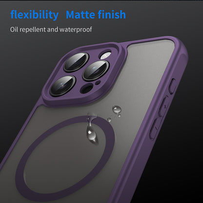 Husa MagSafe pentru Apple iPhone 16 Pro Max, Techsuit, HaloFrost II, Mov