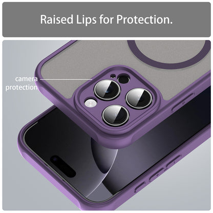Husa MagSafe pentru Apple iPhone 16 Pro Max, Techsuit, HaloFrost II, Mov