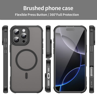 Husa MagSafe pentru Apple iPhone 16 Pro Max, Techsuit, HaloFrost II, Neagra