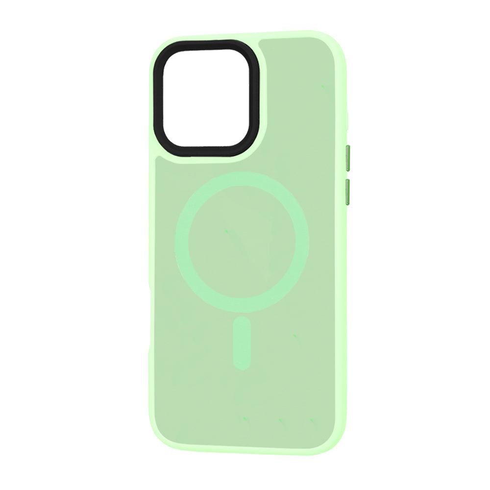 Husa MagSafe pentru Apple iPhone 16 Pro Max, Techsuit, HaloFrost, Verde Deschis