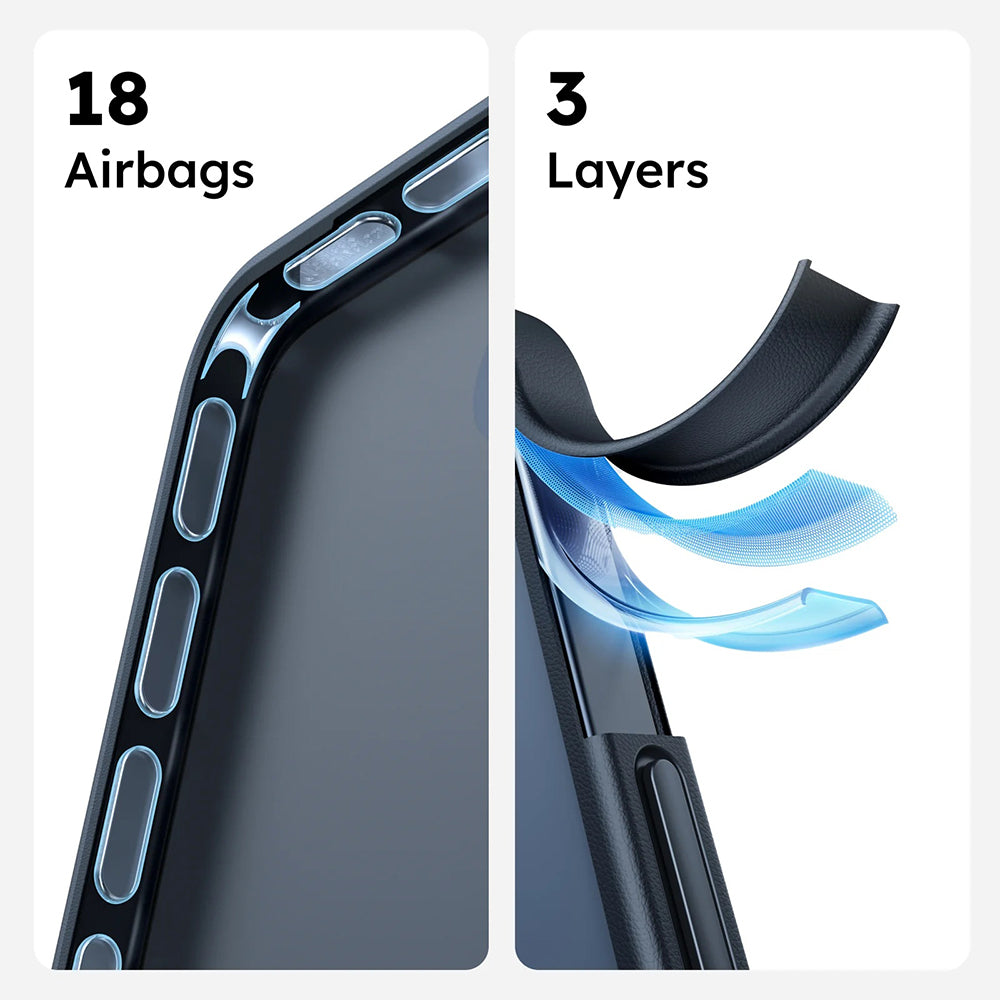 Husa MagSafe pentru Apple iPhone 16 Pro Max, Torras, Guardian, Neagra