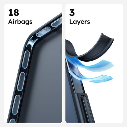 Husa MagSafe pentru Apple iPhone 16 Pro Max, Torras, Guardian, Neagra