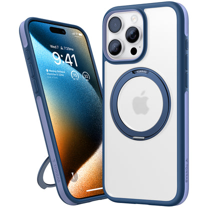 Husa MagSafe pentru Apple iPhone 16 Pro Max, Torras, Ostand R Fusion, Bleumarin