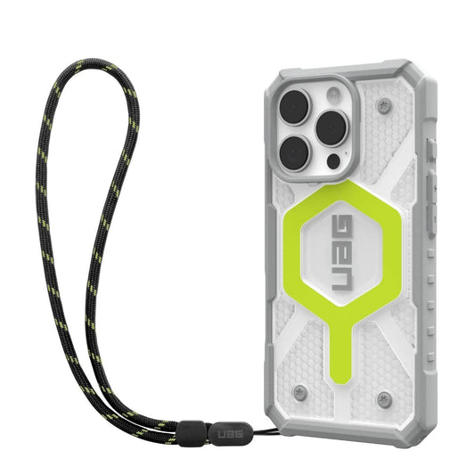 Husa MagSafe pentru Apple iPhone 16 Pro Max, Urban Armor Gear, Pathfinder Clear with Lanyard, Verde