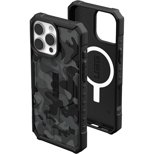 Husa MagSafe pentru Apple iPhone 16 Pro Max, Urban Armor Gear, Pathfinder SE Midnight Camo, Camuflaj