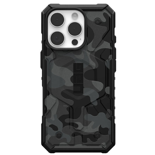 Husa MagSafe pentru Apple iPhone 16 Pro Max, Urban Armor Gear, Pathfinder SE Midnight Camo, Camuflaj