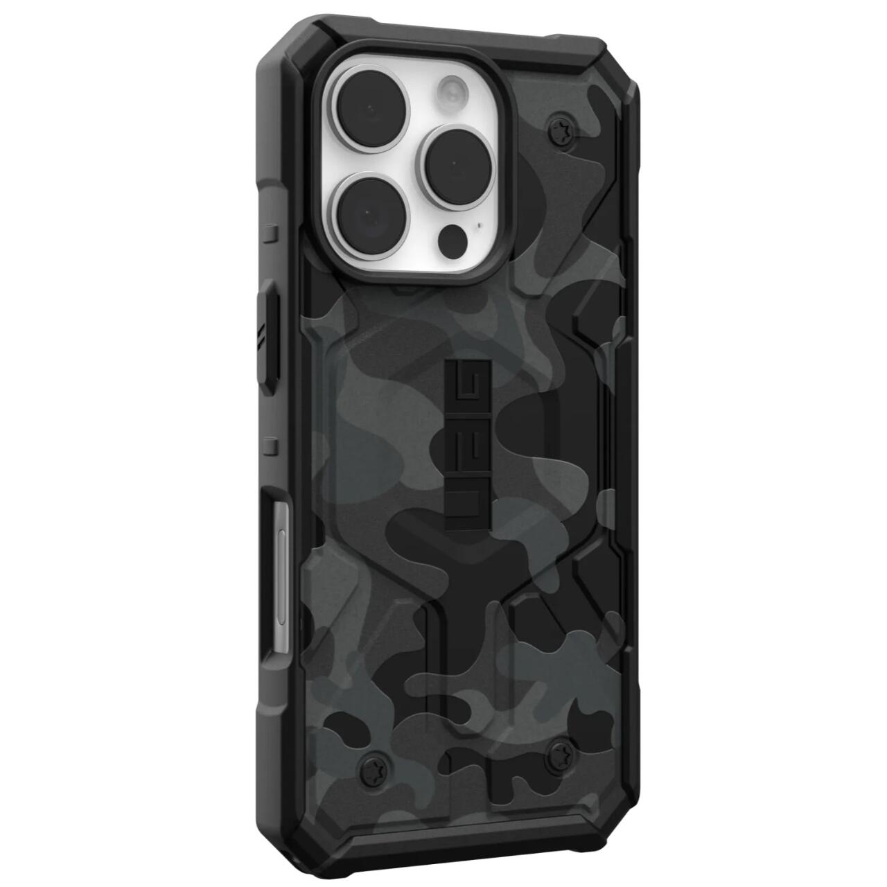 Husa MagSafe pentru Apple iPhone 16 Pro Max, Urban Armor Gear, Pathfinder SE Midnight Camo, Camuflaj