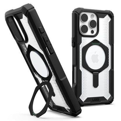 Husa MagSafe pentru Apple iPhone 16 Pro Max, Urban Armor Gear, Plasma XTE, Neagra Transparenta