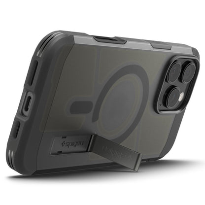 Husa MagSafe pentru Apple iPhone 16 Pro, Spigen, Tough Armor, Neagra Satinata ACS09072