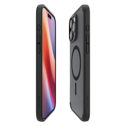 Husa MagSafe pentru Apple iPhone 16 Pro, Spigen, Ultra Hybrid, Neagra Satinata ACS08134