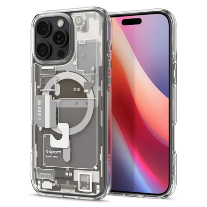Husa MagSafe pentru Apple iPhone 16 Pro, Spigen, Ultra Hybrid Zero One, Bej ACS08137