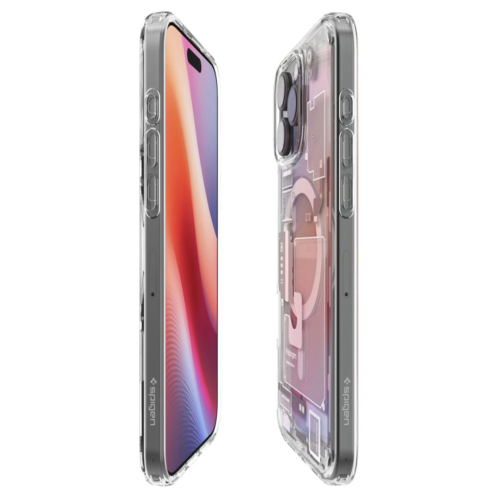 Husa MagSafe pentru Apple iPhone 16 Pro, Spigen, Ultra Hybrid Zero One, Bej ACS08137