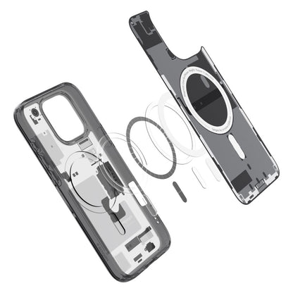 Husa MagSafe pentru Apple iPhone 16 Pro, Spigen, Ultra Hybrid Zero One, Neagra Mata ACS08135