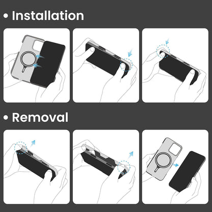 Husa MagSafe pentru Apple iPhone 16 Pro, Techsuit, Aramid Fiber, Neagra