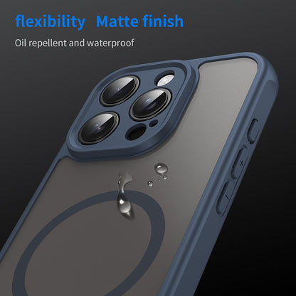 Husa MagSafe pentru Apple iPhone 16 Pro, Techsuit, HaloFrost II, Bleumarin