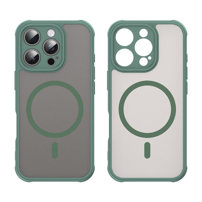 Husa MagSafe pentru Apple iPhone 16 Pro, Techsuit, HaloFrost II, Verde