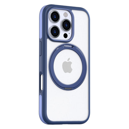 Husa MagSafe pentru Apple iPhone 16 Pro, Torras, Ostand R Fusion, Bleumarin