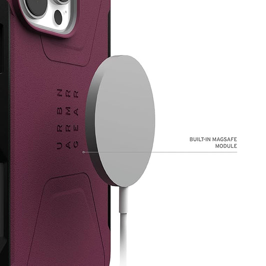 Husa MagSafe pentru Apple iPhone 16 Pro, Urban Armor Gear, Civilian, Visinie