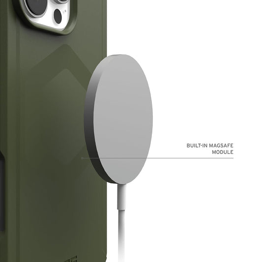Husa MagSafe pentru Apple iPhone 16 Pro, Urban Armor Gear, Essential Armor, Verde