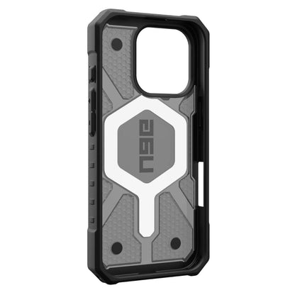 Husa MagSafe pentru Apple iPhone 16 Pro, Urban Armor Gear, Pathfinder Clear, Gri