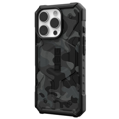 Husa MagSafe pentru Apple iPhone 16 Pro, Urban Armor Gear, Pathfinder SE Midnight Camo, Camuflaj
