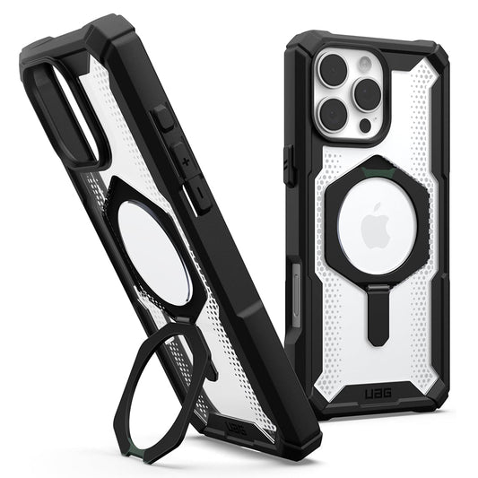 Husa MagSafe pentru Apple iPhone 16 Pro, Urban Armor Gear, Plasma XTE, Neagra Transparenta